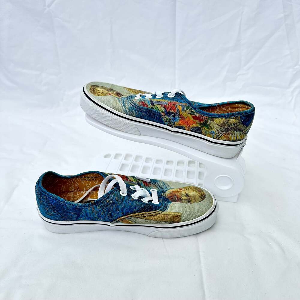 Vans x Vincent Van Gogh Sneaker Shoes ‘Self Portrait’ RARE WUS7 / MUS5.5, EU37 - Picture 2 of 9